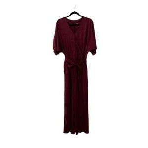 Garnet Hill Kimono-Sleeve Knit Jumpsuit